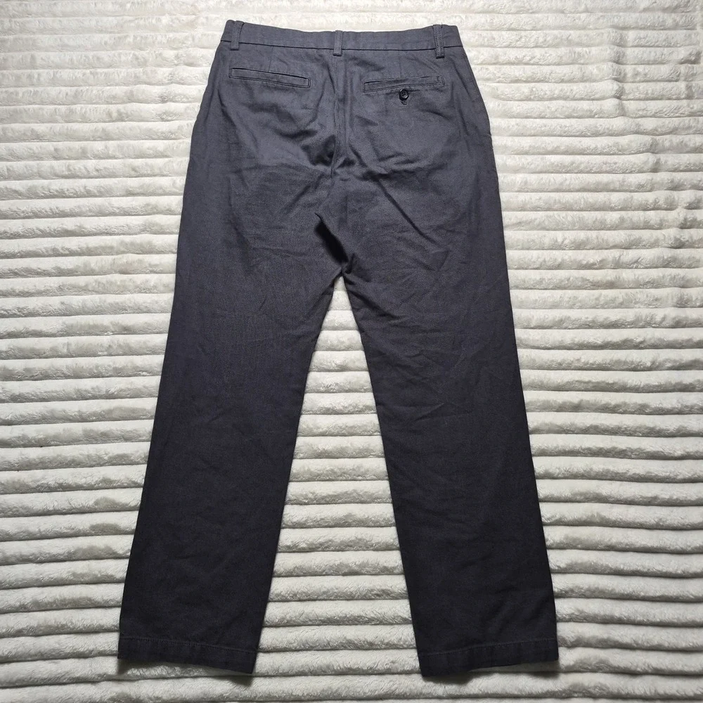 Banana Republic Gavin Straight Fit Chinos Mens 30x30 Charcoal Gray Cotton Pants
